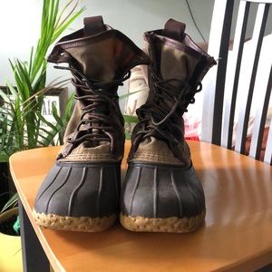 LL Bean Canvas Bean Boots